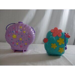 Polly Pocket Sea Shell Purse Activity‎ Ocean Playset 2019 + Cactus Cowgirl Ranch